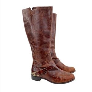 UGG Australia Channing II Brown Leather Riding Boots